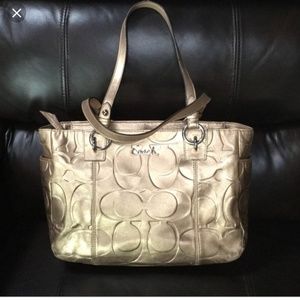 Beautiful Metallic COACH bag!